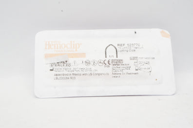 Teleflex 523770 Weck Hemoclip Large Titanium Ligating Clips (x) - Pack of 15